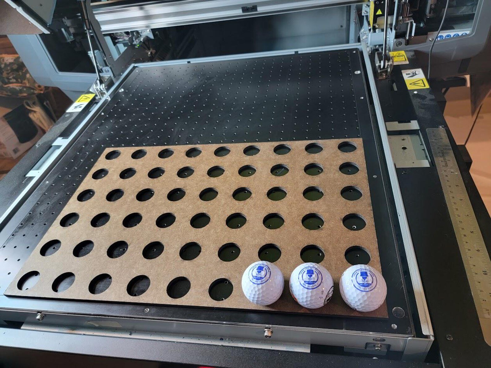 Precision UV Printing Golf Ball Jig – Professional Mutoh Alignment Template | ValueJet & XPJ Compatible Logo Printing Digital File - Image 2