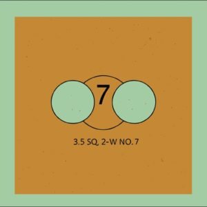 3.5" Square 2-Wick No. 7-14 Candlewick Template: Precision Centering for Beginner and Pro Makers.