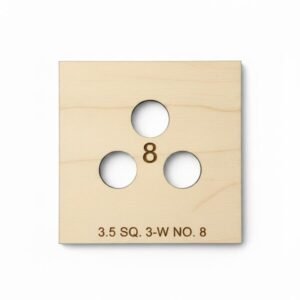 3.5 Square 3-Wick Candle Templates NO 8-14 Perfect Fit for Tins Precision Wick Placement Centering Tools