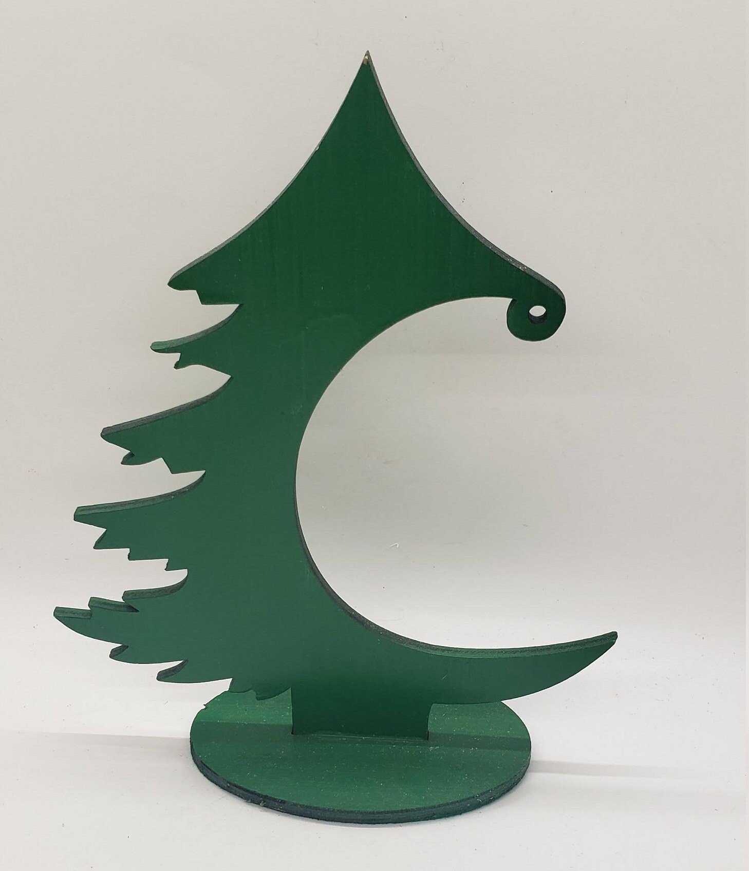 Christmas Ornament Display Stand, Wooden Ornament Tree, DIY Paintable Holder for Dot Mandala Art, Tabletop Display, Natu