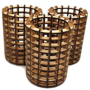 Laser Cut Wood Holder for Pencils, Potpourri - Candles