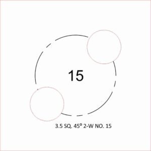 3.5 Square 2-Wick 45-Degree Candle Templates NO 7-16 Precision Wick Placement Centering Tools DIY Recyclable Tools