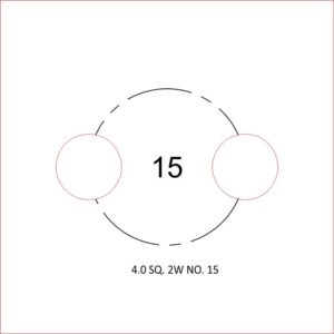 4.0 SQ 2-Wick Candle Wick Centering Templates NO 7-16 Recyclable Inexpensive Wooden Spacing Tool