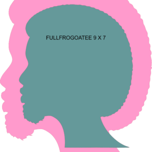 Afro Man Silhouette Design, SVG Cut File and Wood Cutout – view 2
