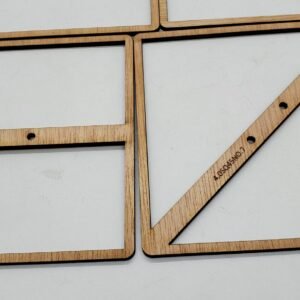 2-Wick Wooden Wick Centering Tool, Baltic MDF Candle Making Accessory