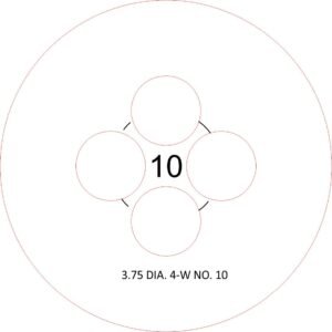 4-Wick Candle Centering Tool, 3.75 Inch Diameter, Candle Making Supplies No. 9-15