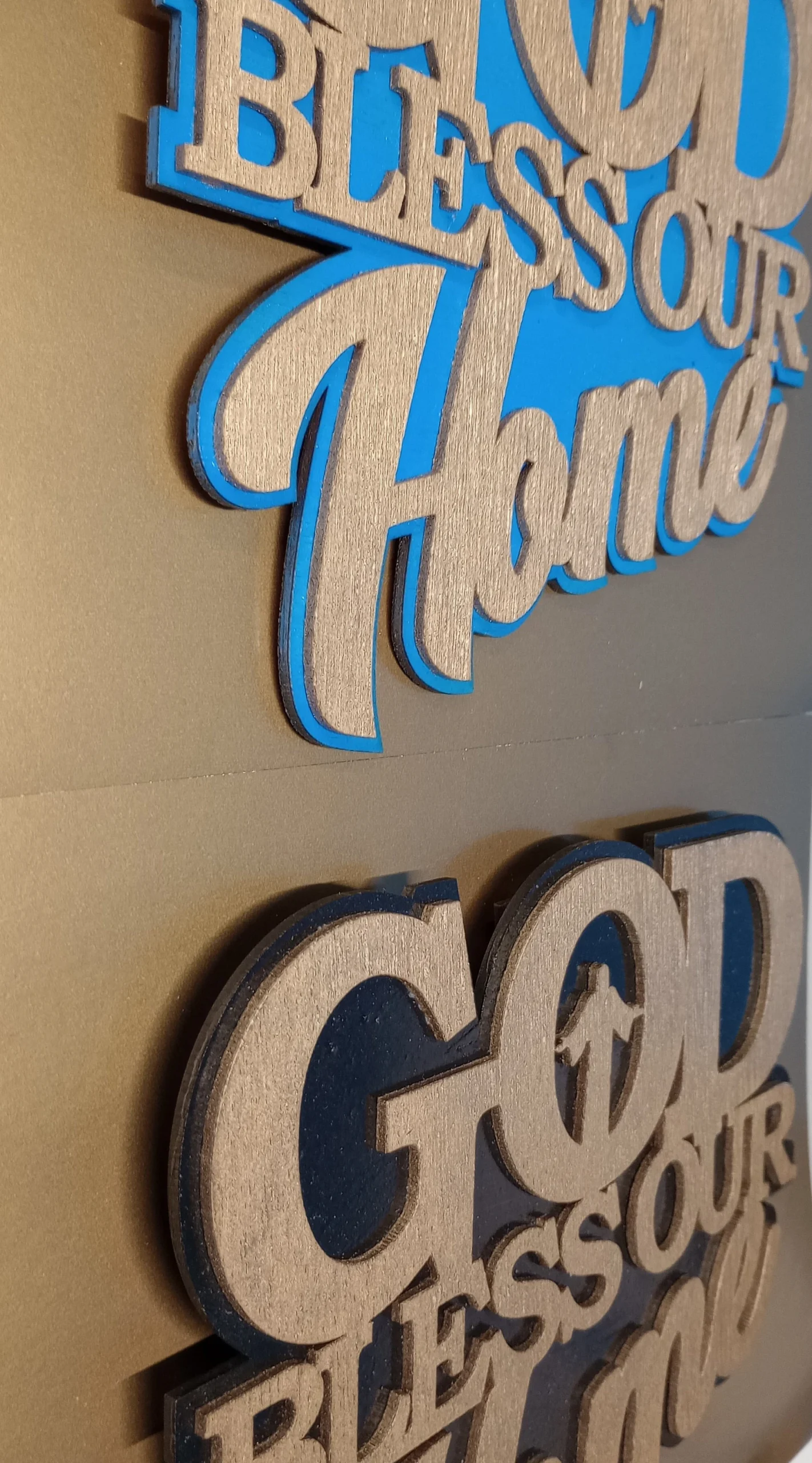 God Bless Our Home Wooden Wall Decor
