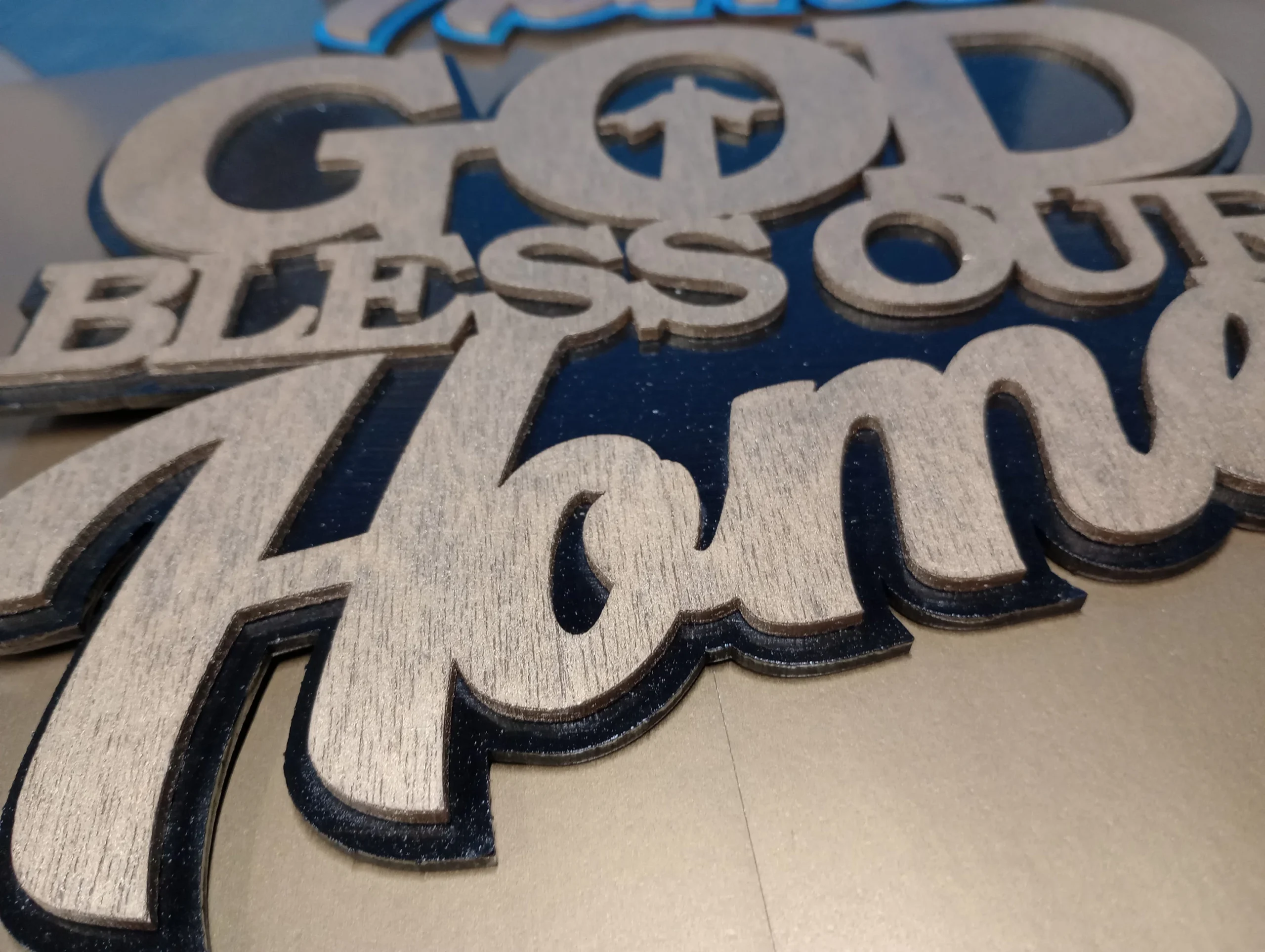 God Bless Our Home Wooden Wall Decor