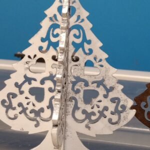 Fowlerville Tabletop Christmas Tree - Brown or White Festive Decor