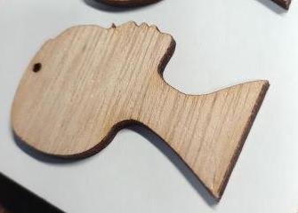 Diva Silhouette Earring Blanks, 2" Unfinished Wood Cutouts