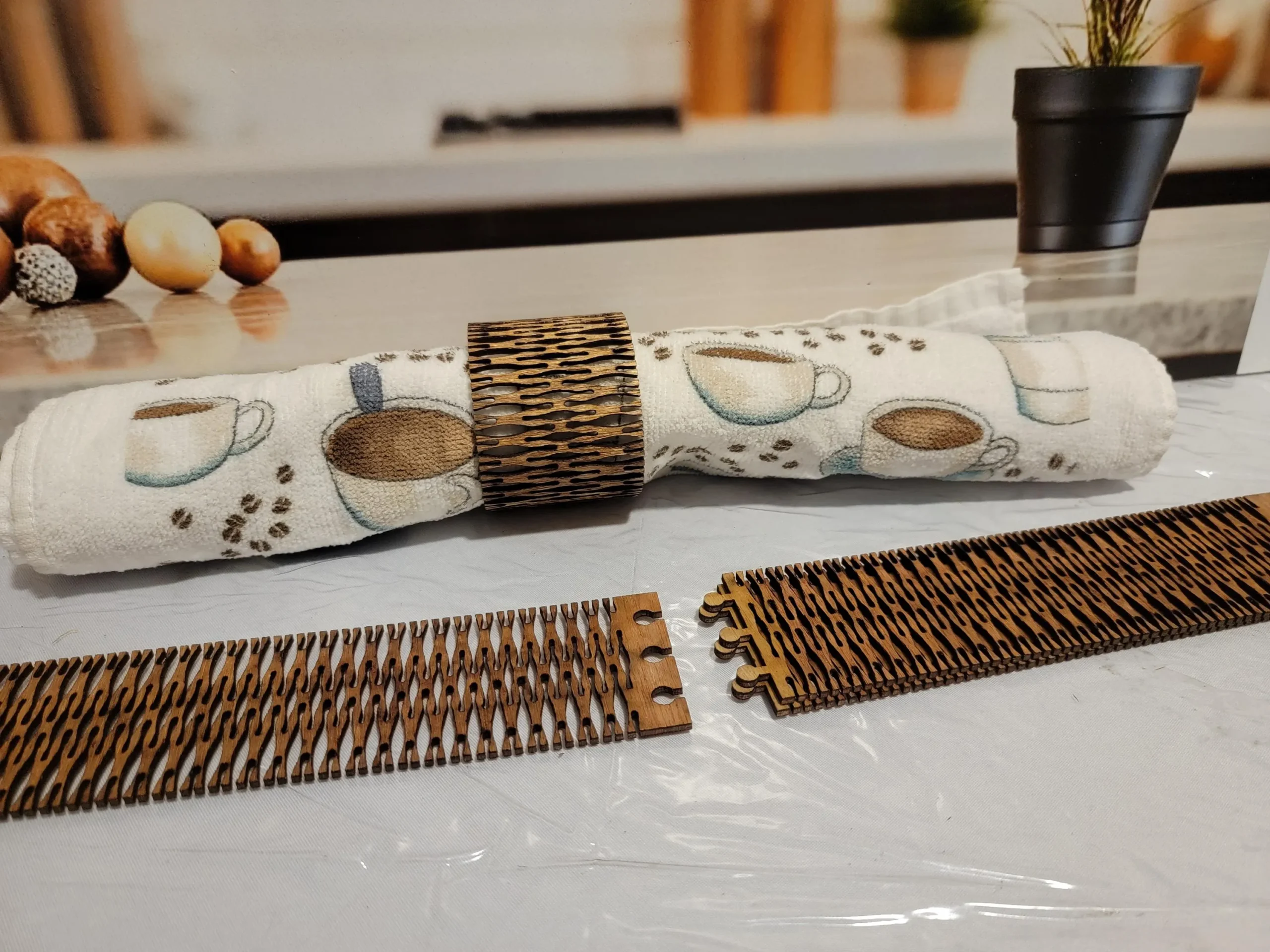Make your own Napkin Ring Holder, Cut File, Wood & Paper Crafting (SVG, PDF) Digital file Napkin Holder Cut File for Woo