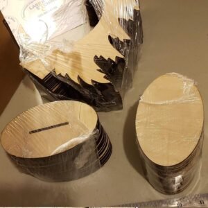 Laser-Cut Wooden Bulb Tree Kit, Tabletop Holiday Display