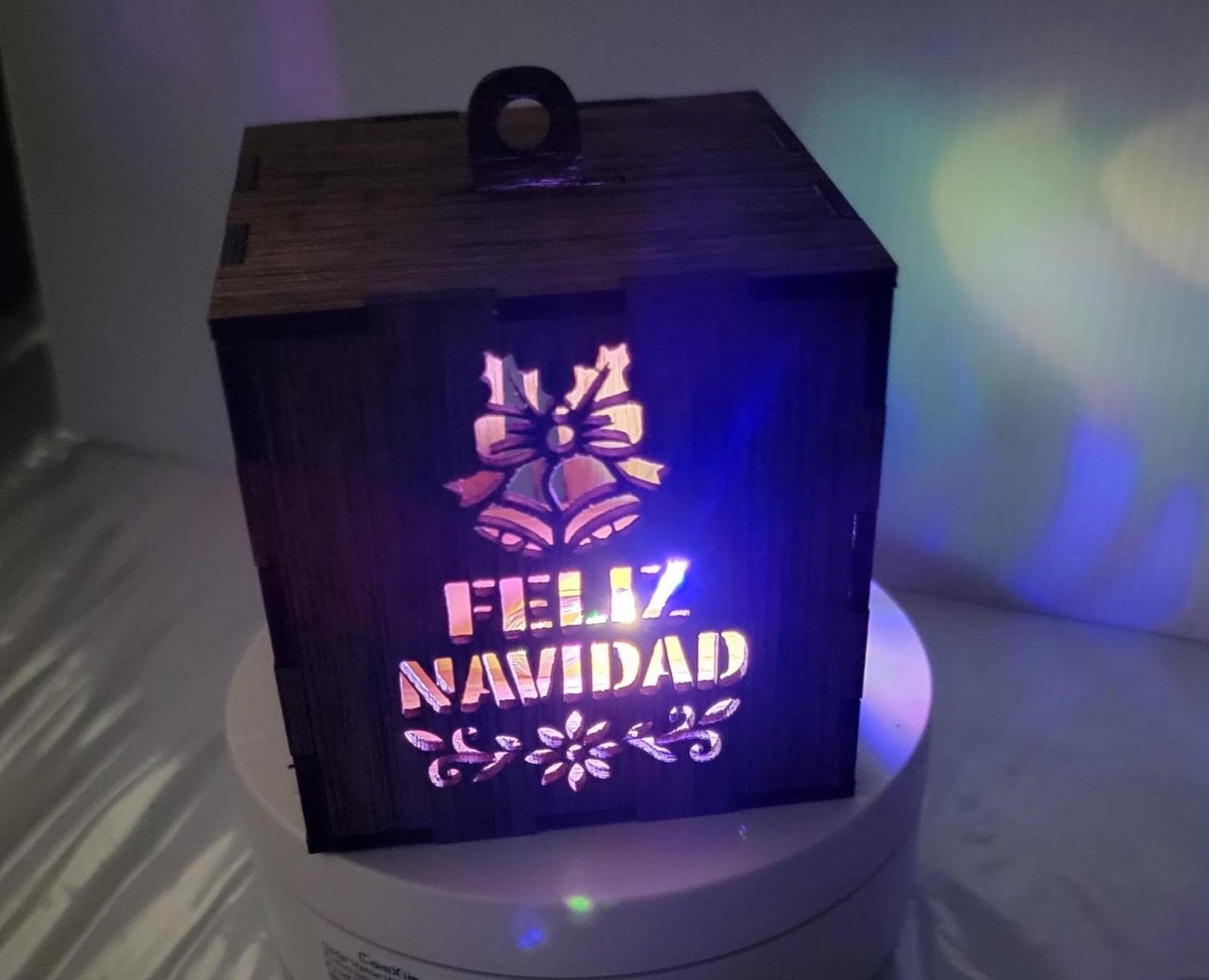 Tiny Christmas Lightbox SVG Template