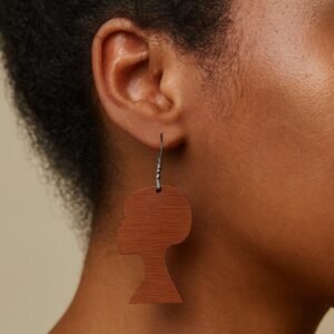 Diva Silhouette Earring Blanks, 2" Unfinished Wood Cutouts