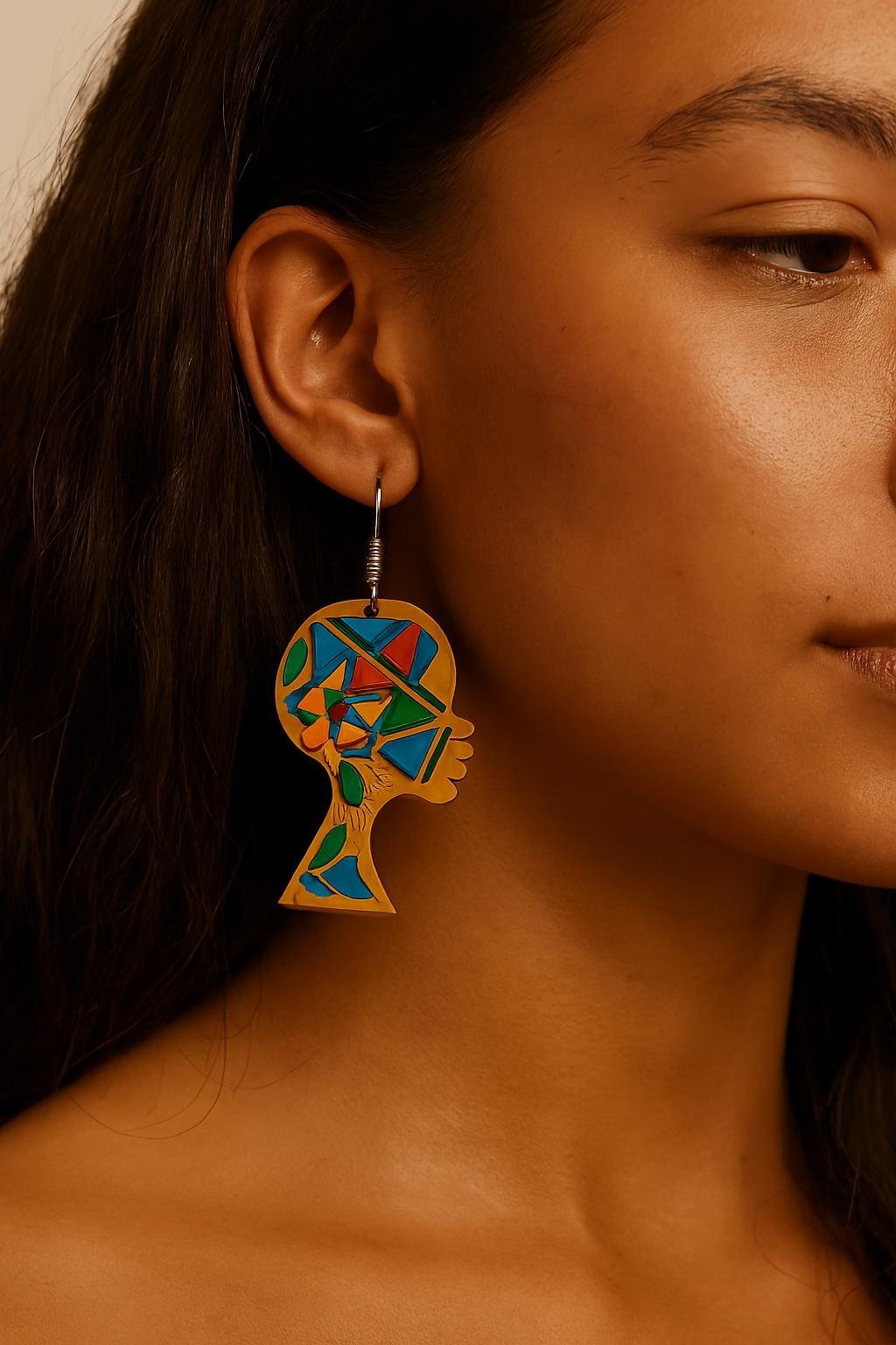 Diva Silhouette Earring Blanks, 2" Unfinished Wood Cutouts