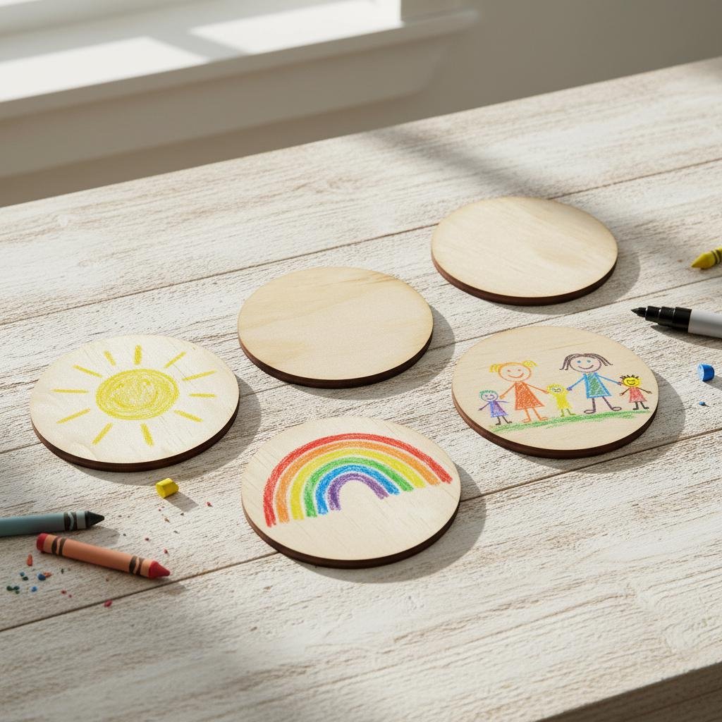 Unfinished Wooden Ornament Blanks