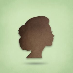 African American Woman Silhouette Wood Cutout