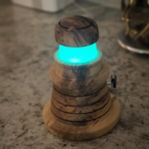 Nautical Lighthouse Nightlight: Blacklight LED, European Elm Cap
