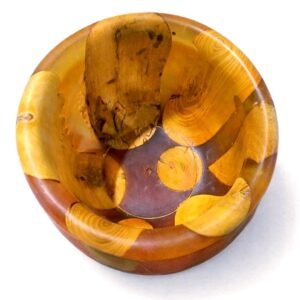 Hand-Turned Wood & Resin Vase