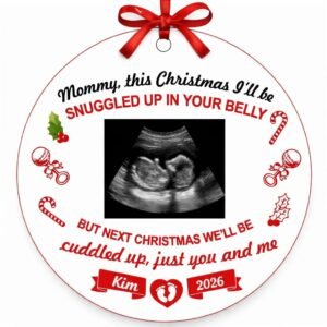 Custom Ultrasound Keepsake Christmas Ornament