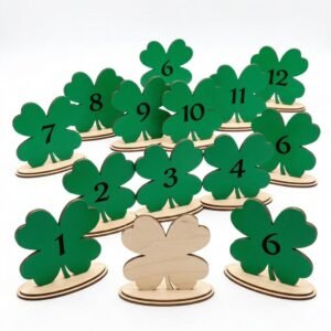 Custom Wedding Table Numbers, Acrylic Signs with Wood Base, Event Decor. Fast and Simple.