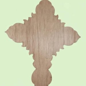 7-Layer Mandala Cross DIY Kit: Unfinished Wood Crucifix, Laser-Cut Geometric Wall Art, 3D Religious Craft Project & Handmade Christian Gift