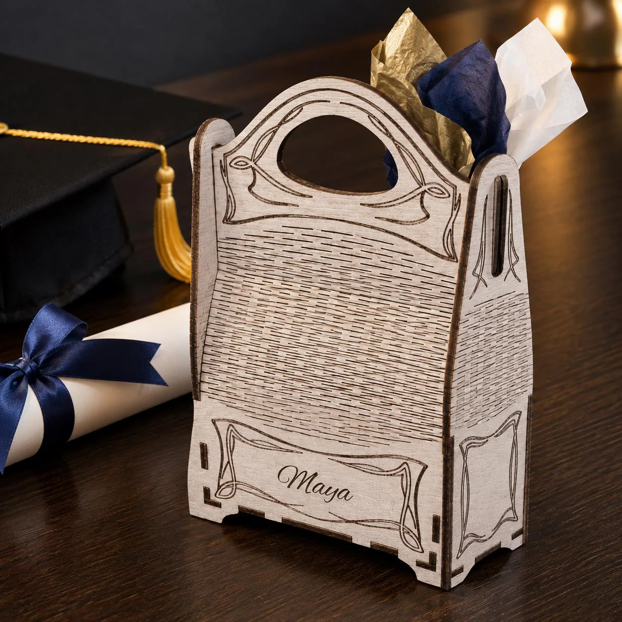 Personalized Large Wooden Gift Box