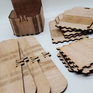 Custom Laser-Cut Wooden Gift Boxes with Living Hinges, Personalized MDF Design for Events Storage or Decor, Bulk Orders Available. Gift Box