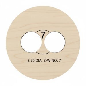 2.75" 2-Wick Candle Template Nos 7 8 9 10 11