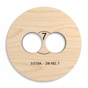 3.0 DIA 2-Wick Candle Supports No 7-12 Recyclable Inexpensive Wick Centering Templates - Precision Spacing for Perfect Candles