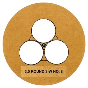 3.0 DIA 3-Wick Candle Supports NO 8-12 Precision Bottom Placement Centering Templates Recyclable Wood Spacing Tools