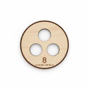 3.125 DIA 3-Wick Candle Support NO 8-12 Precision Bottom Placement Centering Templates Recyclable Wood Spacing Tools