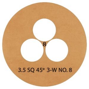 3.5-Inch Square 45 Degree 3-Wick Templates (NO. 8 - NO. 14) for Precision Candle Wick Placement