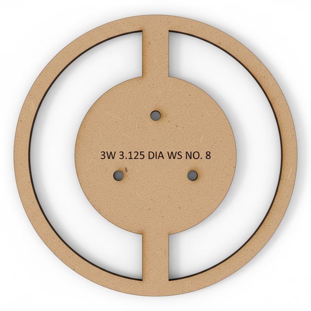 3-Wick Candle Supports 3in-3.75in Round or Square Jars Wick Spanner Template Centering Tool Spacing Guide