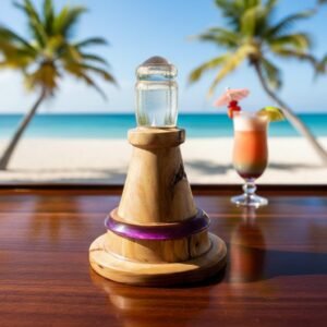 Wooden Lighthouse Tabletop Decor