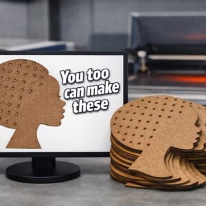 Silhouette Head SVG Template for Creative DIY Crafts, Gift Ideas