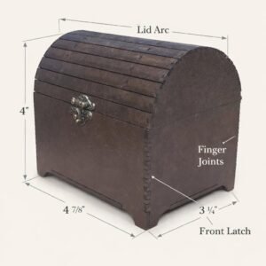 3x5 Treasure Chest Box SVG for Index Cards, Crafts & Keepsakes. DIY Project with Full Instructions.