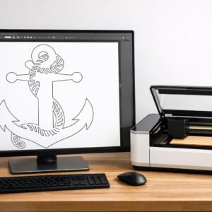 Anchor SVG with Rope