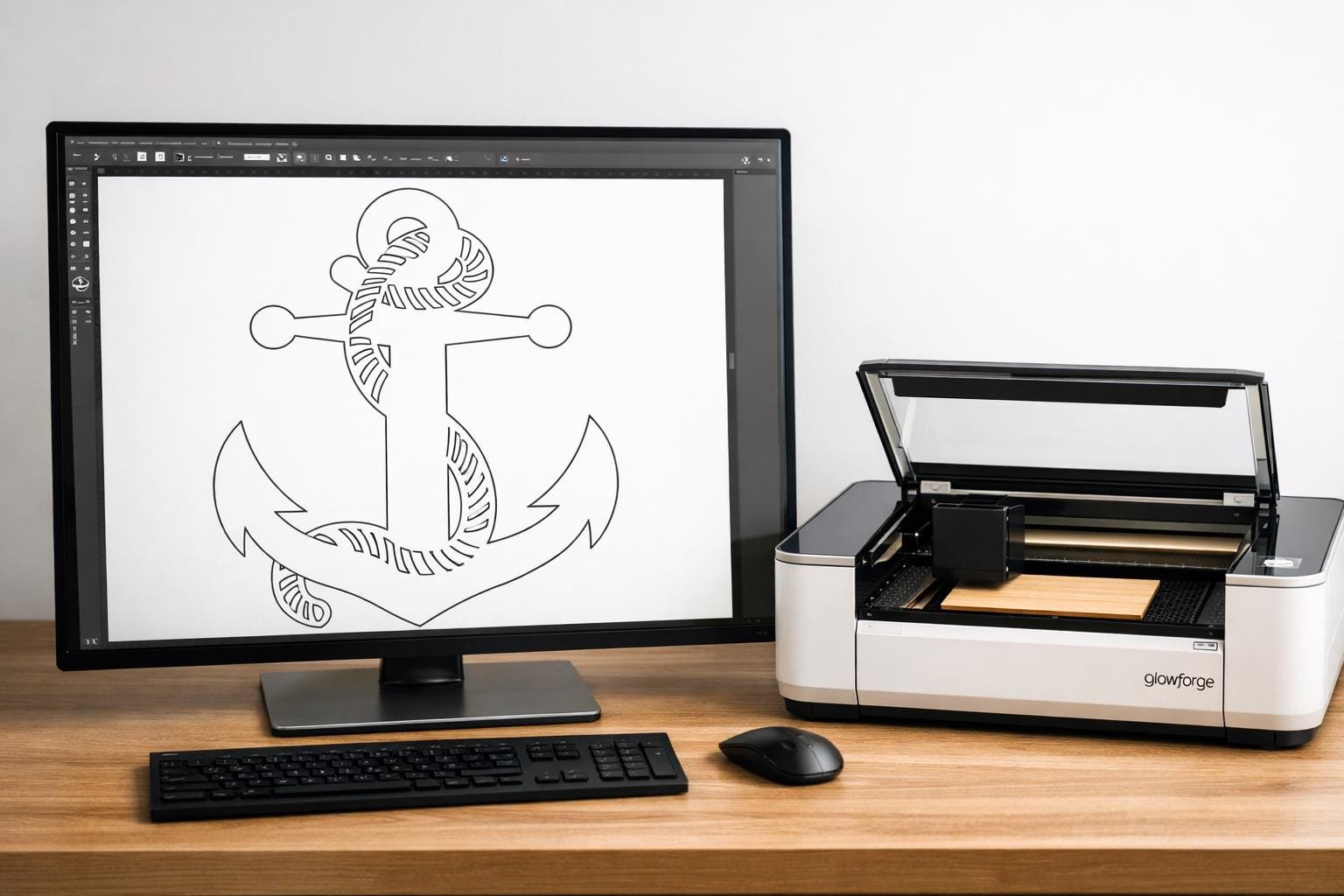 Anchor SVG with Rope