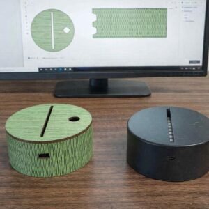 Thlevel 3D Night LED Lamp - Custom Living Hinge & Top Design Upgrade