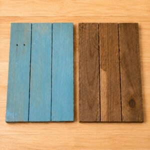 16 x 12 x 1.25 Inch Reclaimed Pallet Wood Sign Blank, Gray or Blue Rustic DIY Board for Painting, Vinyl and Holiday Crafts